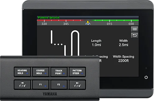 Yamaha Helm Master EX autopilot control panel and display